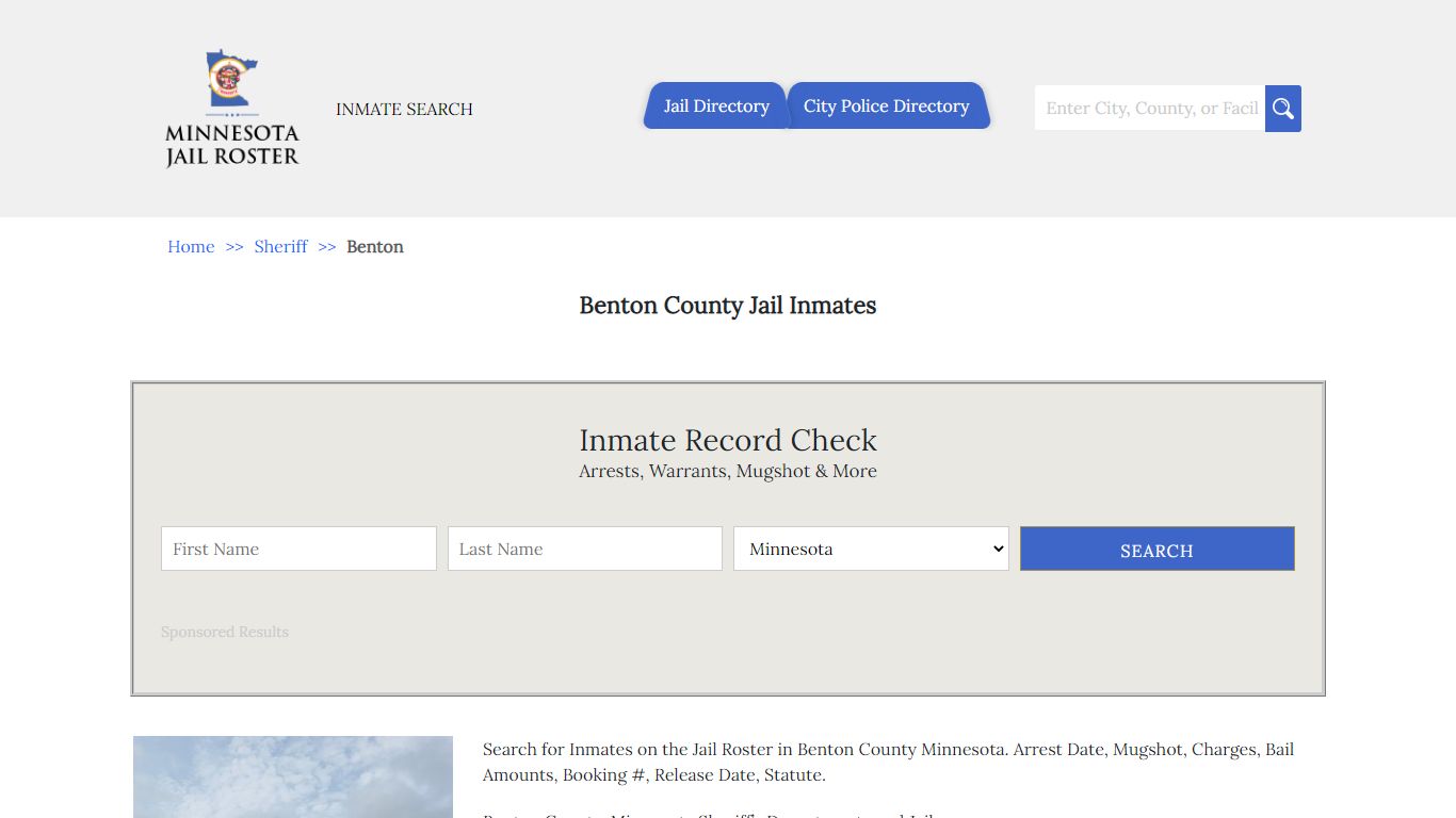 Benton County Jail Inmates | Jail Roster Search - Minnesota Jail Roster